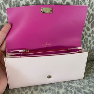 Kate Spade pink snap wallet